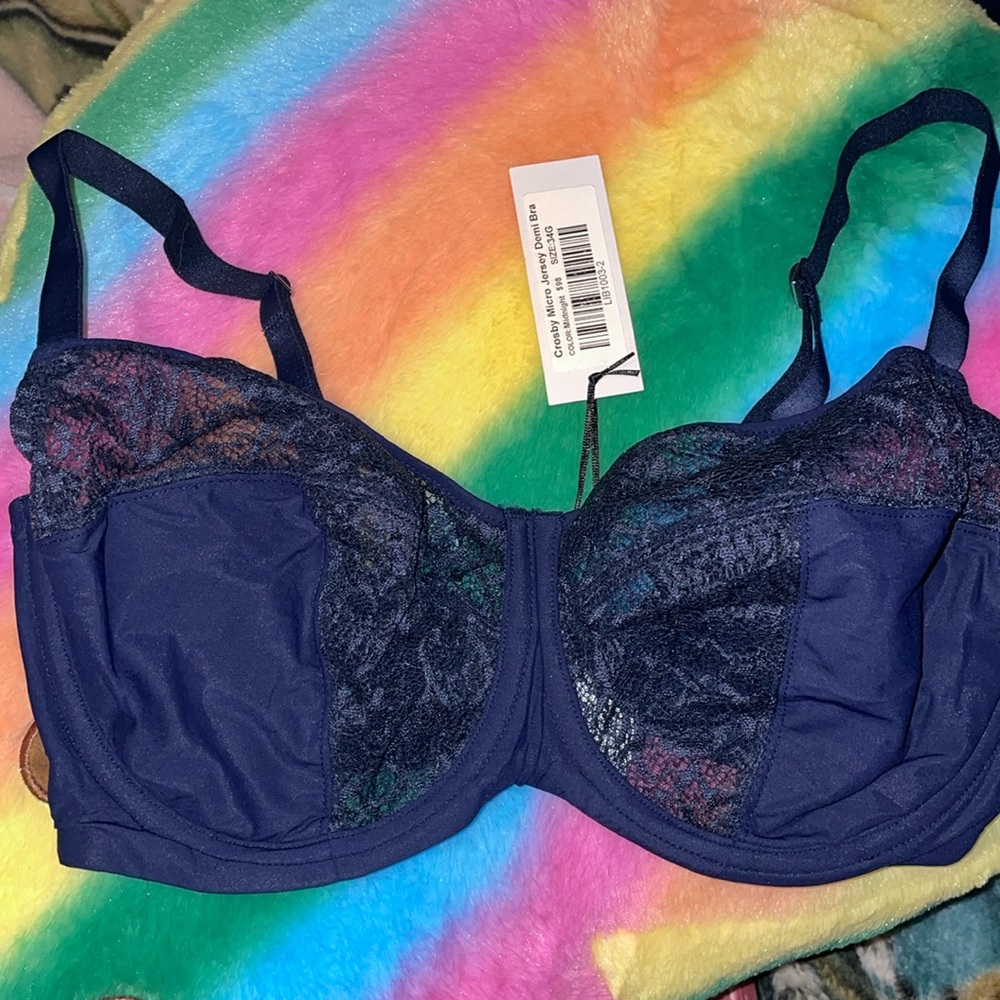 LIBERTE NWT 34G Crosby micro jersey denim Bra